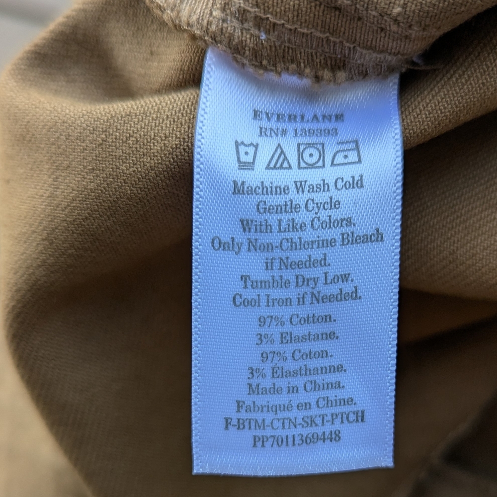 Everlane Patch Pocket Skirt Structured Cotton Siz… - image 7